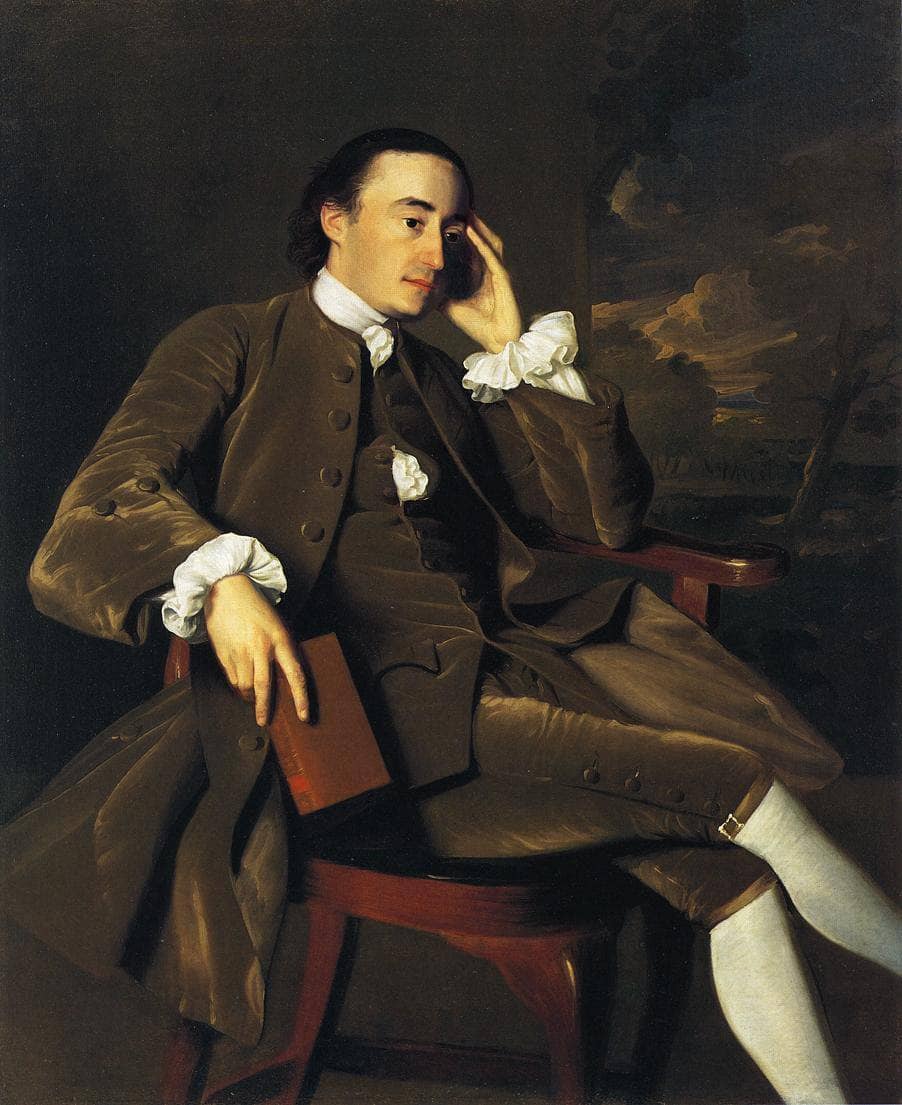John Bours by John Singleton Copley — hand-painted portrait oil painting reproduction on canvas