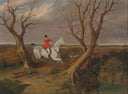 The Suffolk Hunt- Gone Away by John Frederick Herring Sr. — hand-painted landscape oil painting reproduction on canvas