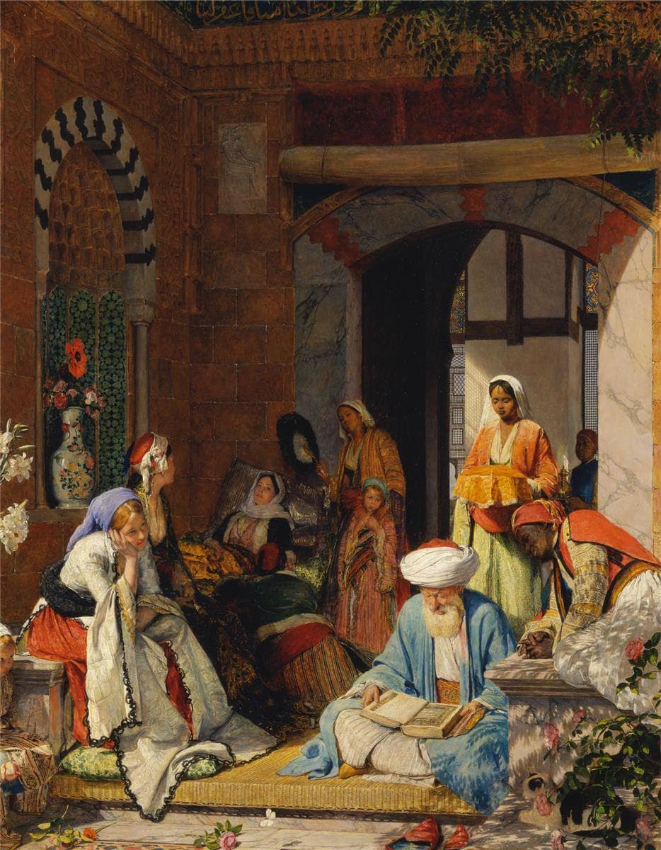 And the Prayer of Faith Shall Save the Sick by John Frederick Lewis — hand-painted cultural oil painting reproduction on canvas