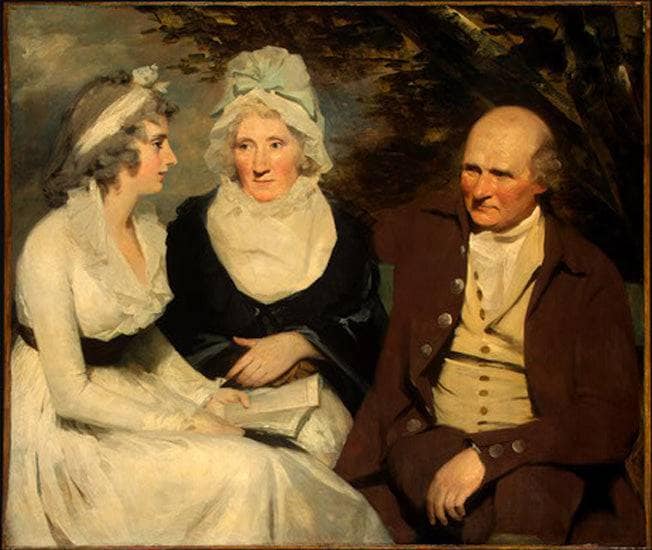 John Johnstone, Betty Johnstone, and Miss Wedderburn by Henry Raeburn — hand-painted portrait oil painting reproduction on canvas