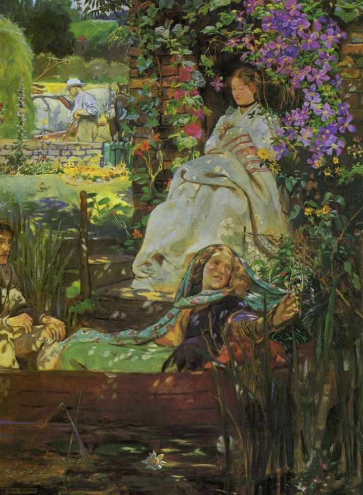 Truly the Light is Sweet by Byam Shaw — hand-painted botanical oil painting reproduction on canvas
