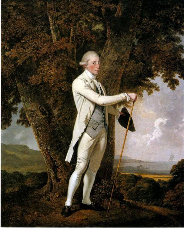 John Milnes by Joseph Wright — hand-painted photography oil painting reproduction on canvas