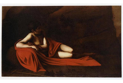 John the Baptist (Reclining Baptist) by Caravaggio — oil painting reproduction