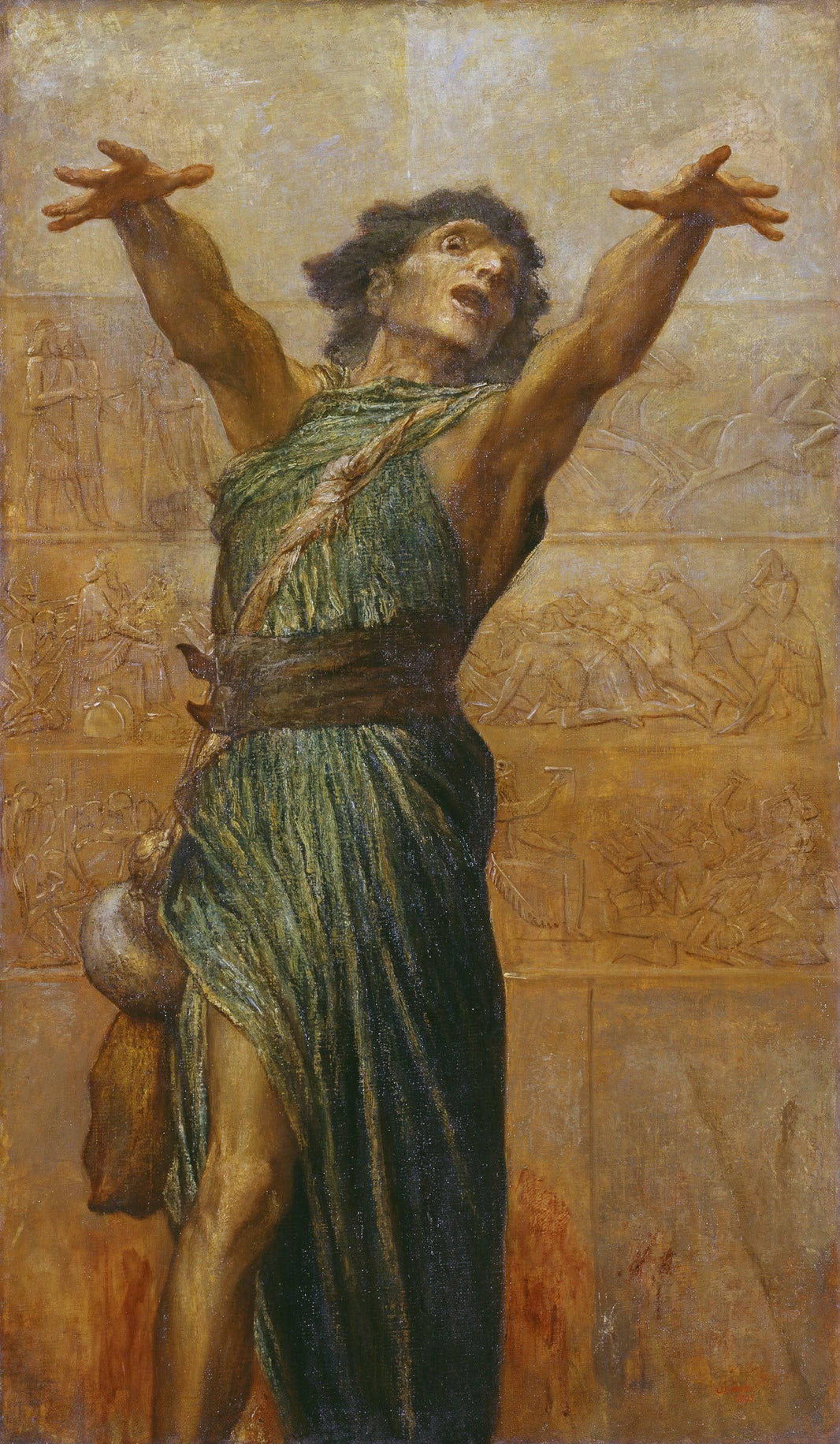 Jonah by George Frederick Watts — hand-painted cultural oil painting reproduction on canvas