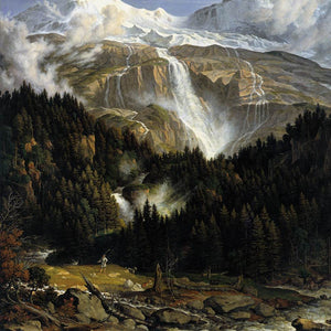 The Schmadribach Falls by Joseph Anton Koch — Oil Painting Reproduction