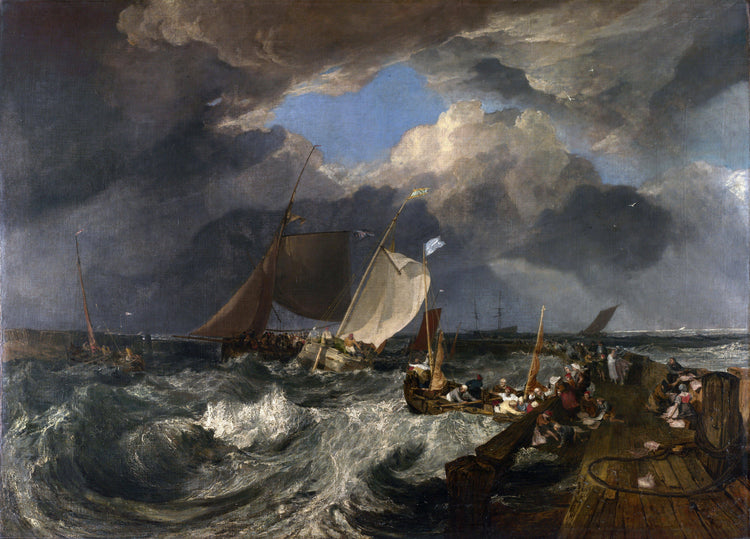 Calais Pier, with French Poissards Preparing for Sea, an English Packeet Arriving - J.M.W. Turner