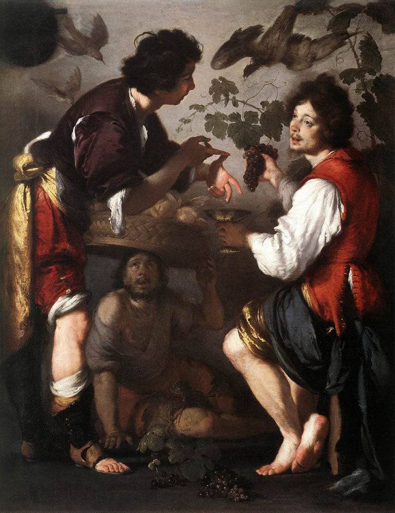 Joseph Telling his Dreams - Bernardo Strozzi