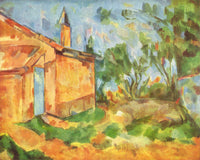 Jourdan's Cottage by Paul Cezanne — hand-painted landscape oil painting reproduction on canvas