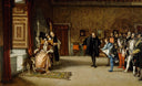 Juan de Austria's presentation to Emperor Carlos V in Yuste by Eduardo Rosales — hand-painted portrait oil painting reproduction on canvas