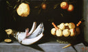 Juan Van Der Hamen, Cardo Y Cesta De Manzanas by Juan van der Hamen — life oil painting wall art, Baroque
