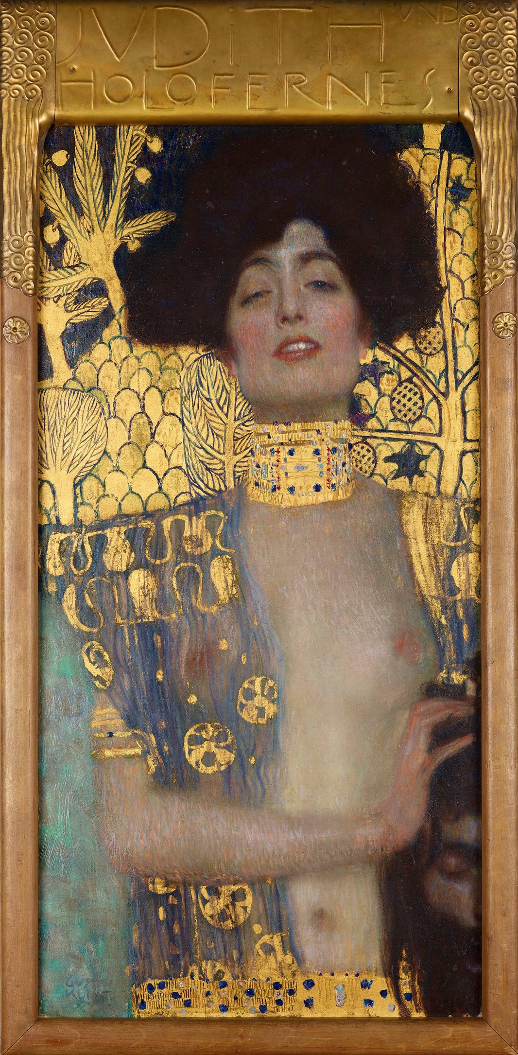 Judith and the Head of Holofernes by Gustav Klimt, hand-painted portrait oil painting reproduction on canvas