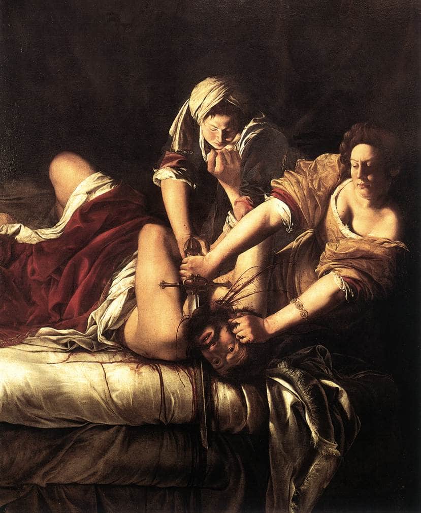 Judith Beheading Holofernes by Artemisia Gentileschi — hand-painted portrait oil painting reproduction on canvas