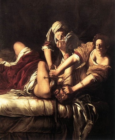 Judith Beheading Holofernes in entryway