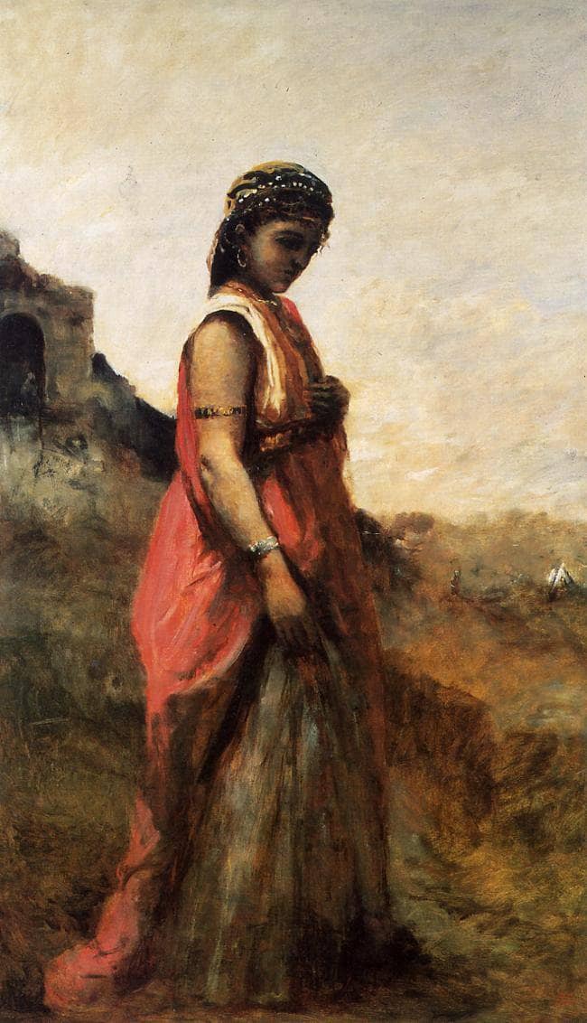 Judith by Camille Corot — hand-painted portrait oil painting reproduction on canvas