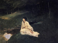 Judith Gautier (also known as By the River or Resting by a Spring) by John Singer Sargent — hand-painted portrait oil painting reproduction on canvas