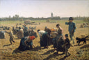The Gleaners by Jules Breton — rural oil painting wall art, Realism