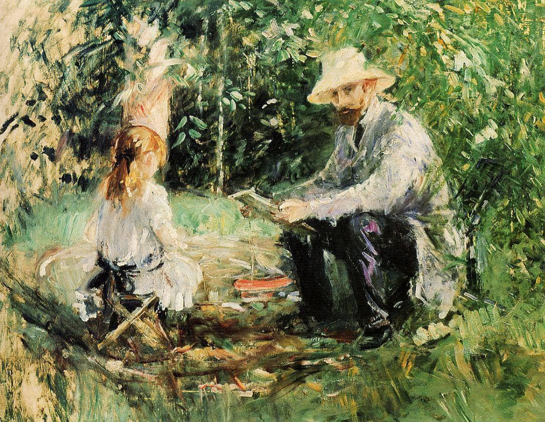 Julie and Eugene Manet by Berthe Morisot — hand-painted botanical oil painting reproduction on canvas