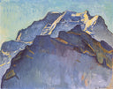 Jungfrau massif and Schwarzmonch by Ferdinand Hodler — rock oil painting wall art, Symbolism
