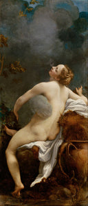 Jupiter and Io by Correggio, female oil painting wall art, Mannerism Late Renaissance