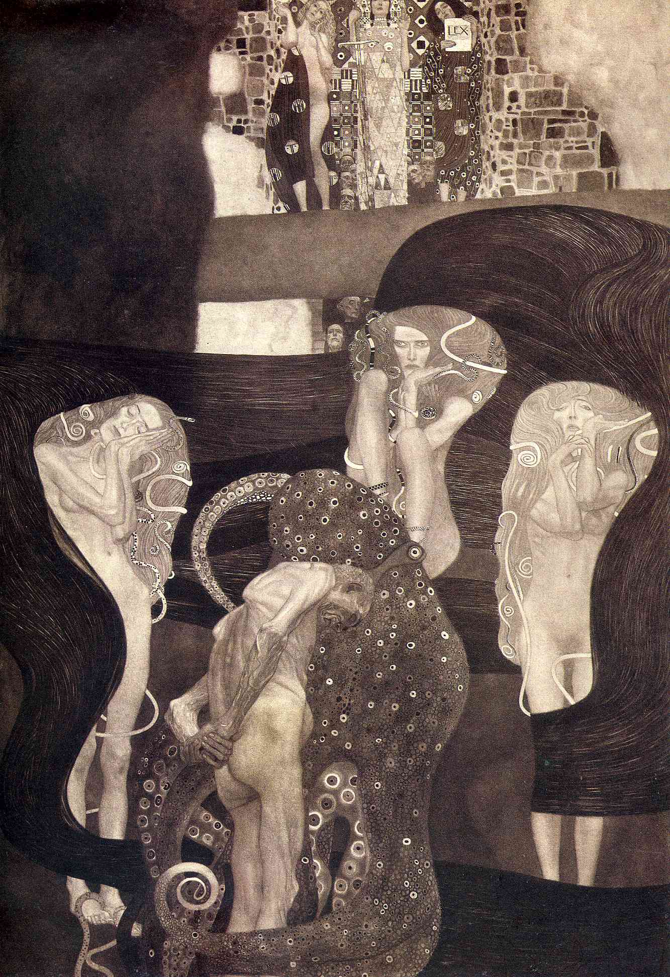 Jurisprudence (final state) - Gustav Klimt