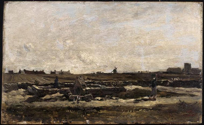 Kérity view: Fountain by Charles-Francois Daubigny — oil painting reproduction