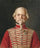 Portrait of an officer in a hussar uniform in entryway