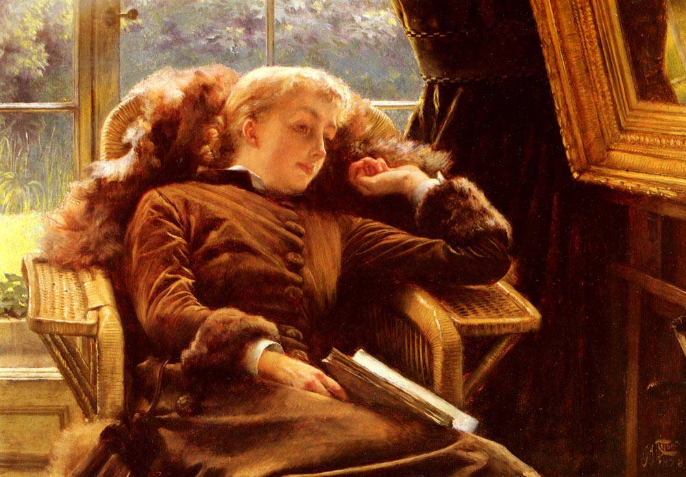 Kathleen Newton in an Armchair - James Tissot