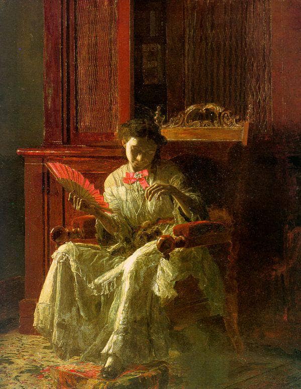 Kathrin by Thomas Eakins — hand-painted portrait oil painting reproduction on canvas