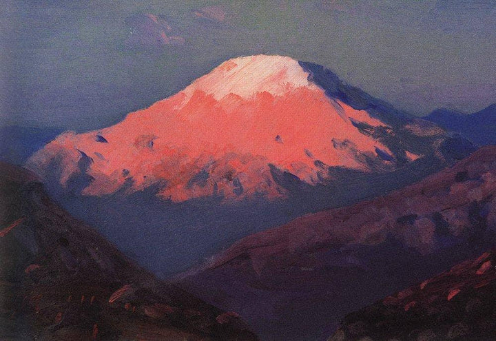 Kazbek by Arkhyp Kuindzhi — hand-painted landscape oil painting reproduction on canvas