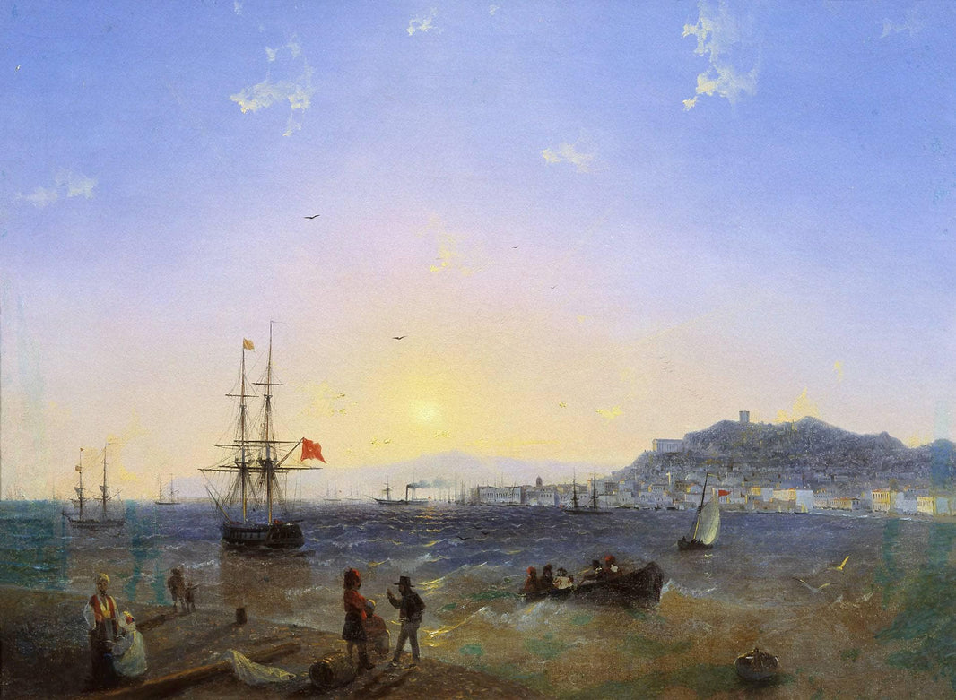 Kerch by Ivan Aivazovsky — hand-painted landscape oil painting reproduction on canvas