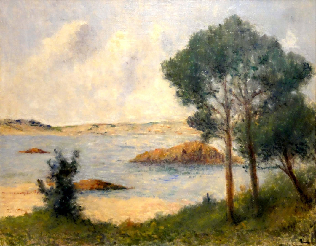 Kermouster by Maximilien Luce — hand-painted landscape oil painting reproduction on canvas