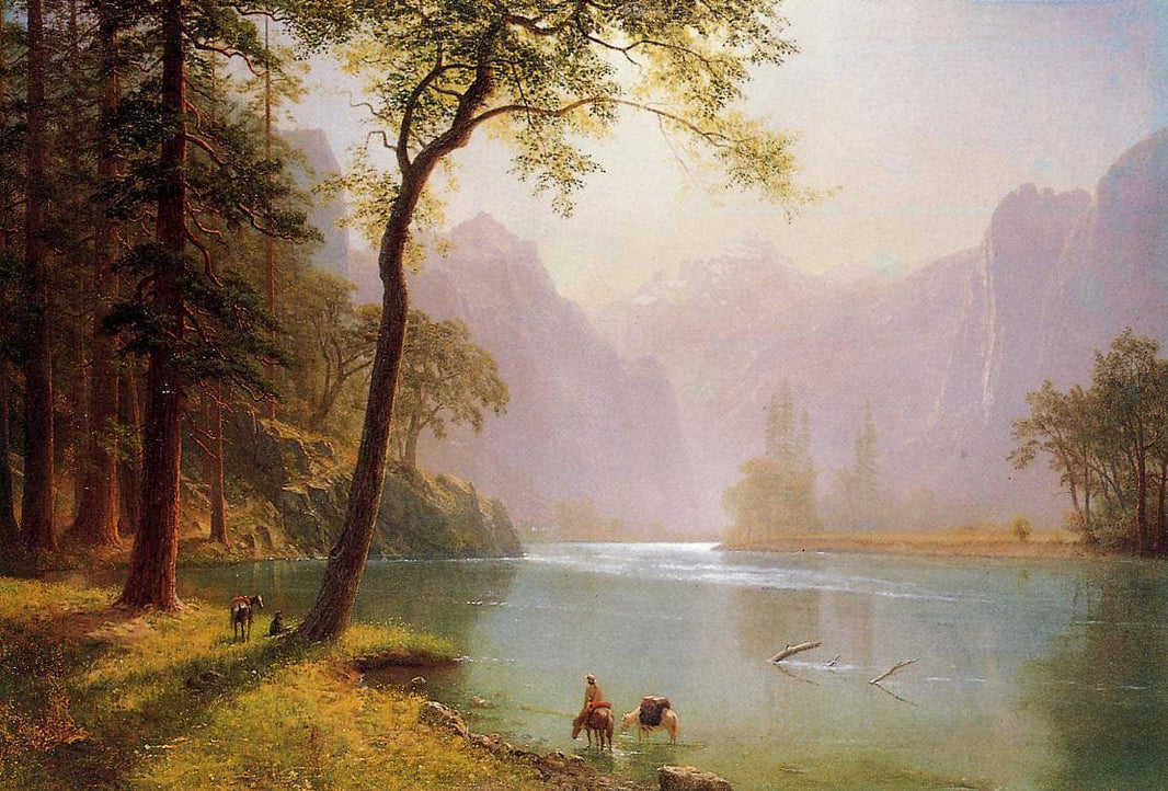 Kern's River Valley, California by Albert Bierstadt — hand-painted botanical oil painting reproduction on canvas