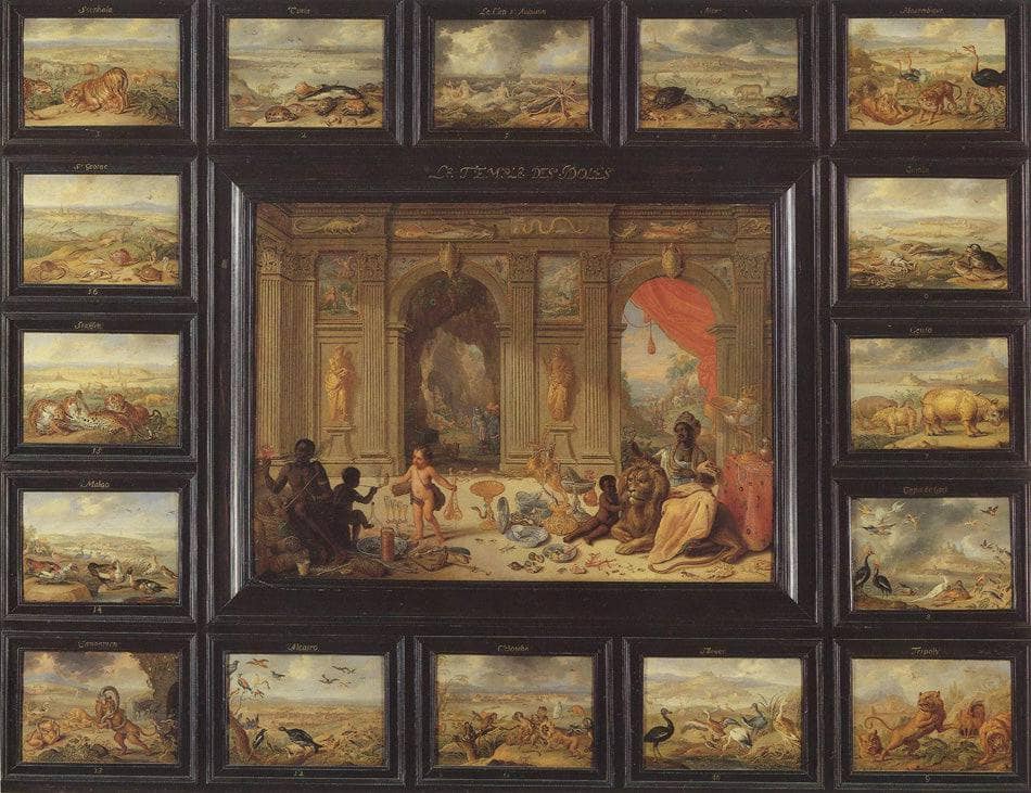 The continent of Africa by Jan van Kessel the Elder — hand-painted cultural oil painting reproduction on canvas