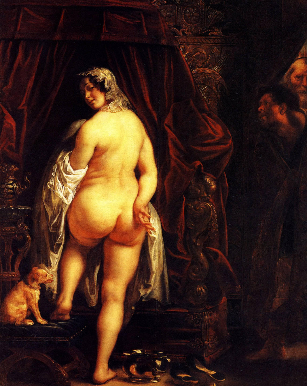 King Candaules of Lydia Showing his Wife to Gyges by Jacob Jordaens — hand-painted cultural oil painting reproduction on canvas