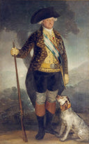 King Charles IV in Hunting Costume by Francisco Goya — hand-painted animal oil painting reproduction on canvas