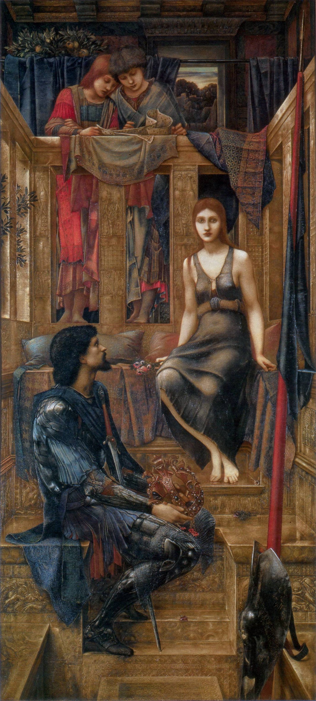 King Cophetua and the Beggar Maid by Edward Burne-Jones, hand-painted cultural oil painting reproduction on canvas