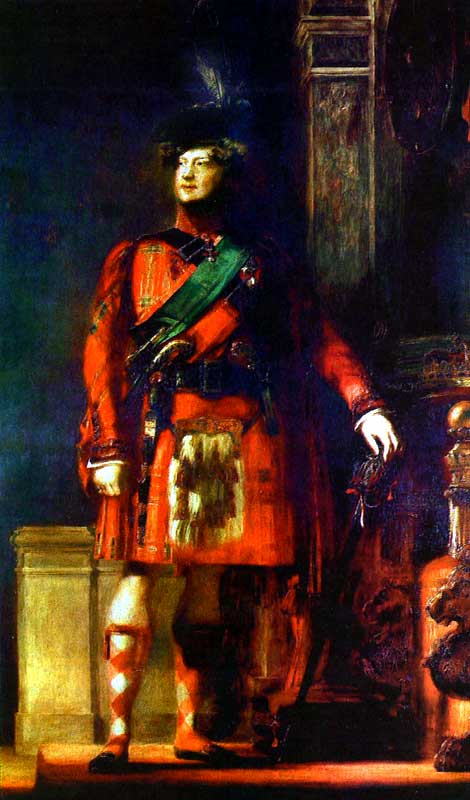 King George IV by David Wilkie — hand-painted portrait oil painting reproduction on canvas