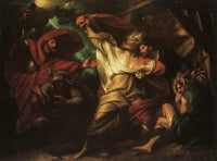 King Lear by Benjamin West — hand-painted cultural oil painting reproduction on canvas