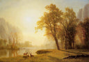 Kings River Canyon, California by Albert Bierstadt — hand-painted animal oil painting reproduction on canvas