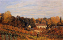 Kitchen Garden at Louveciennes by Alfred Sisley — hand-painted botanical oil painting reproduction on canvas