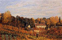 Kitchen Garden at Louveciennes by Alfred Sisley — hand-painted botanical oil painting reproduction on canvas