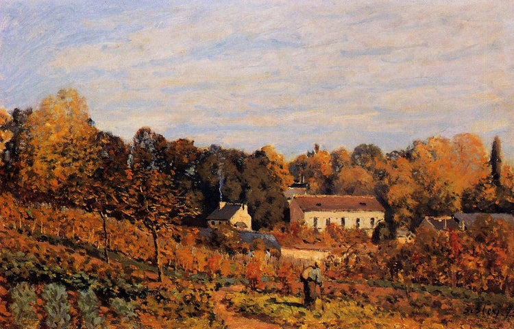 Kitchen Garden at Louveciennes - Alfred Sisley