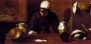 Kitchen Scene with the Supper in Emmaus by Diego Velazquez, life oil painting wall art, Baroque