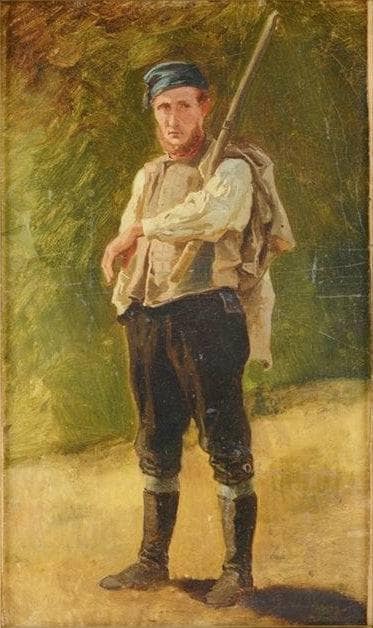 Hop farmer by Ludwig Knaus — hand-painted portrait oil painting reproduction on canvas