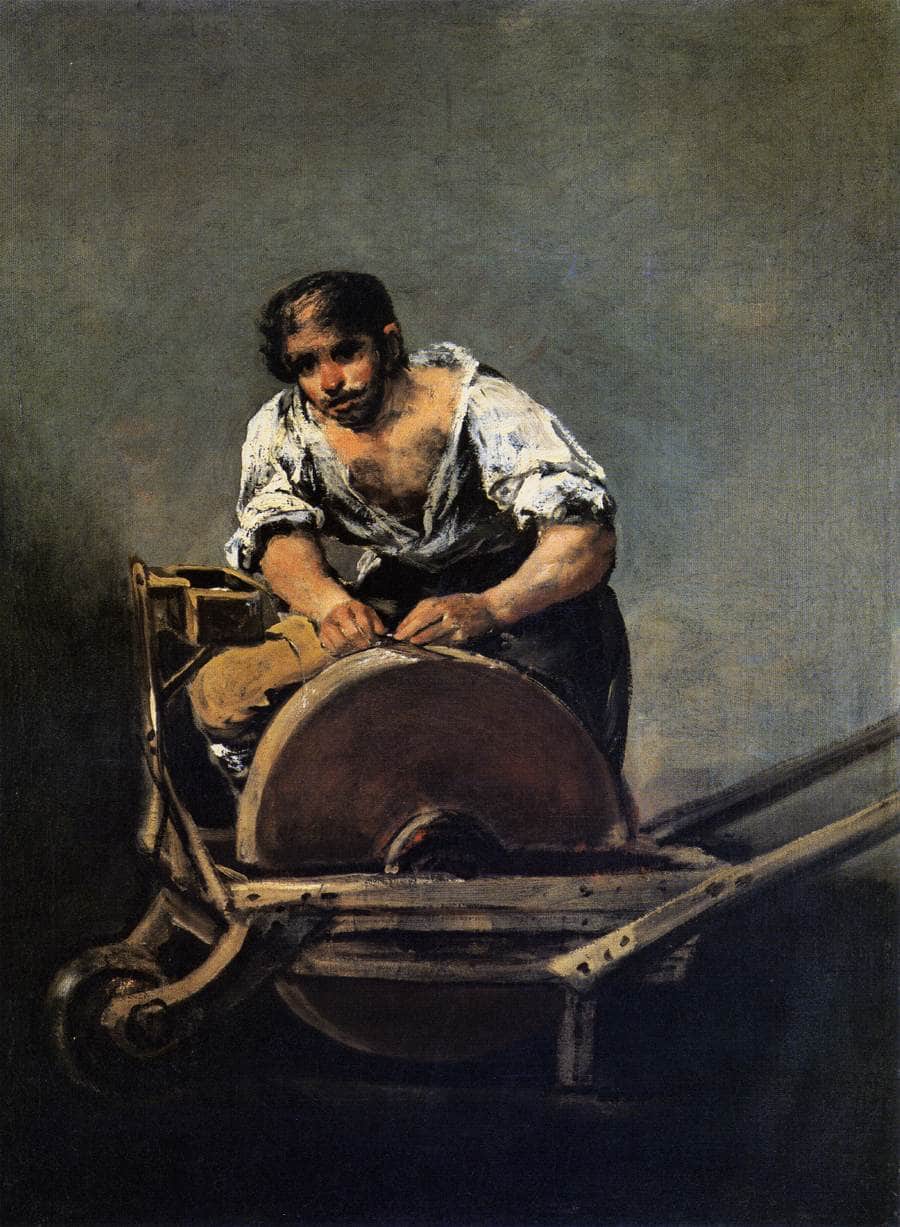 Knife Grinder by Francisco Goya — hand-painted portrait oil painting reproduction on canvas