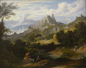 Landschaft Bei Olevano Mit Reitendem Mönch - Joseph Anton Koch