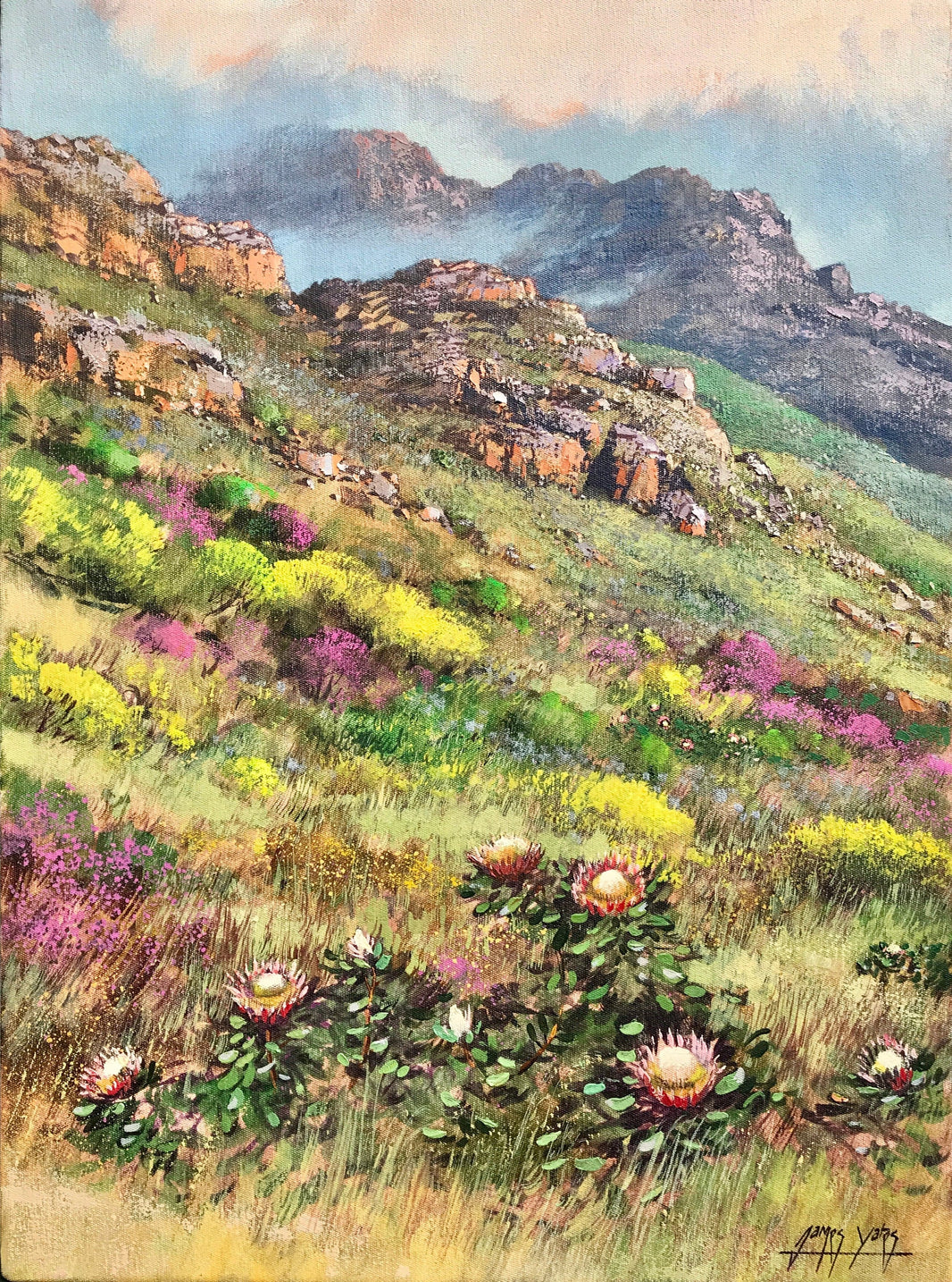 Kogelberg - DinksFãStan Private Collection by James Yates — hand-painted landscape oil painting reproduction on canvas