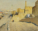 Fortress by Konstantin Gorbatov — city oil painting wall art, Post Impressionism