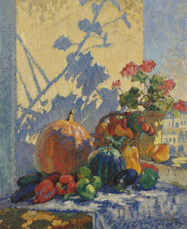 Still Life. Capri by Konstantin Gorbatov — hand-painted still oil painting reproduction on canvas