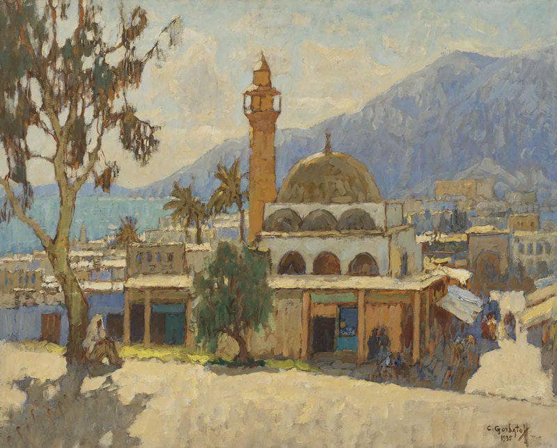 Tiberia by Konstantin Gorbatov — hand-painted architectural oil painting reproduction on canvas